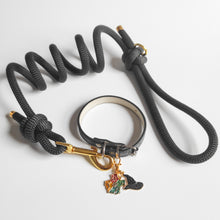 Load image into Gallery viewer, Black Carbon Rope Lead