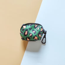 Load image into Gallery viewer, Green Leopard Poo Bag Holder