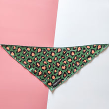 Load image into Gallery viewer, Green Leopard Bandana
